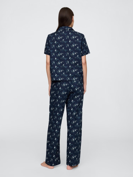 Женская пижама с принтом Gap рубашка и штаны 1159855237 (Синий XS)