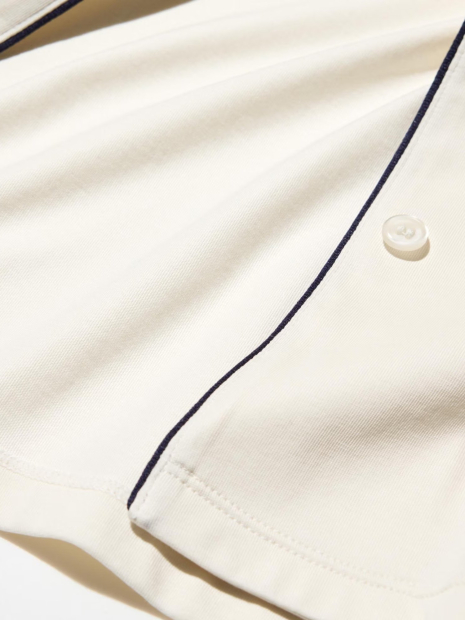 Піжама Uniqlo комплект сорочка та штани 1159855340 (Молочний XL)