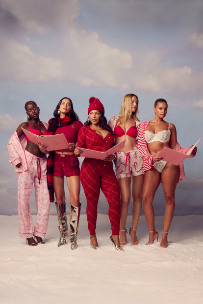 Фланелева жіноча піжама Victoria's Secret сорочка та штани 1159857353 (Рожевий M)