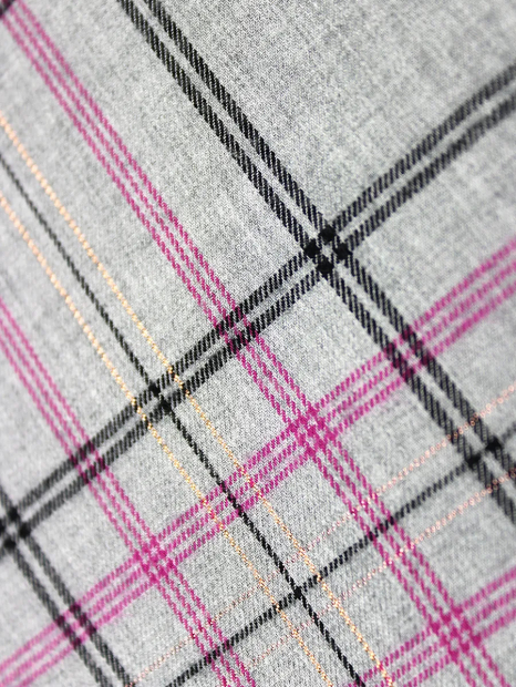 Жіноча фланелева піжама Victoria's Secret сорочка та штани 1159857662 (Сірий/Рожевий XL)