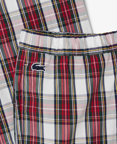 Лёгкая мужская пижама Lacoste рубашка и штаны 1159858713 (Разные цвета L)