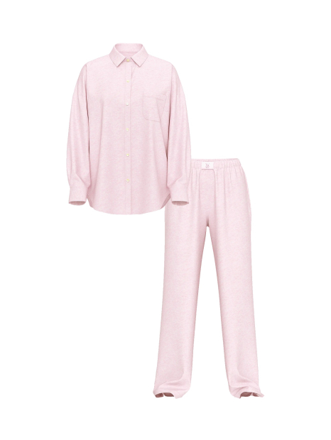 Жіноча піжама Victoria's Secret сорочка та штани 1159859476 (Рожевий S)