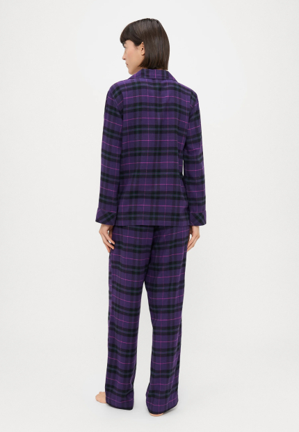 Женская фланелевая пижама Ralph Lauren рубашка и брюки 1159859920 (Фиолетовый L)