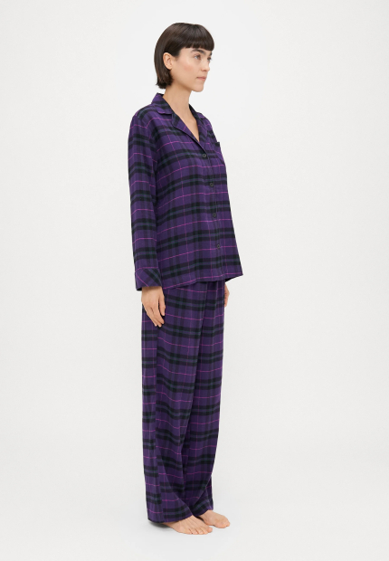 Женская фланелевая пижама Ralph Lauren рубашка и брюки 1159859920 (Фиолетовый L)