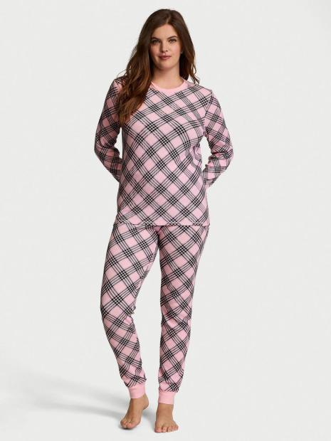 Домашній комплект Victoria's Secret кофта та штани 1159861826 (Рожевий L)