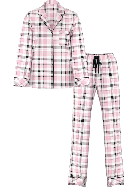 Женская пижама Victoria's Secret рубашка и штаны 1159861982 (Розовый XL)