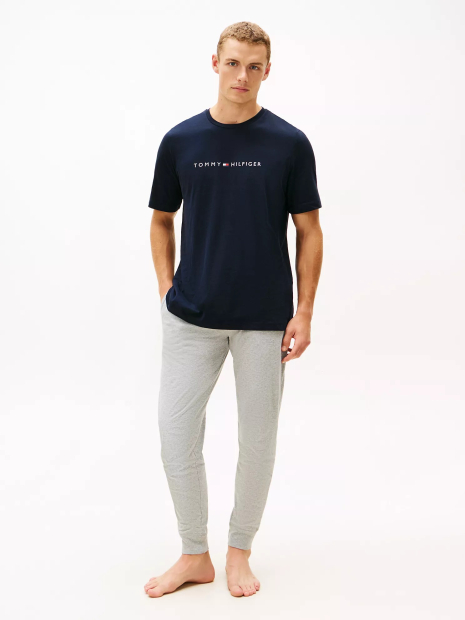 Мужская пижама Tommy Hilfiger футболка и джоггеры 1159862785 (Синий/Серый L)