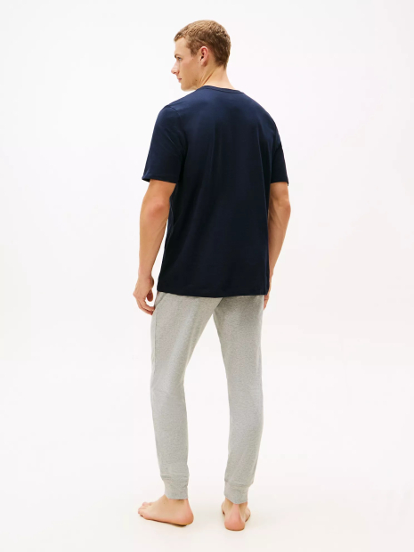 Мужская пижама Tommy Hilfiger футболка и джоггеры 1159862785 (Синий/Серый L)