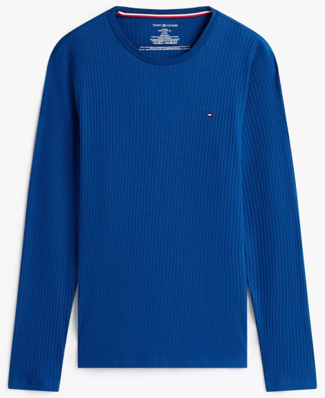 Мужская пижама Tommy Hilfiger лонгслив и джоггеры 1159862793 (Синий L)