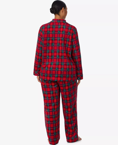 Флисовая пижама Ralph Lauren рубашка и брюки 1159863190 (Красный M)