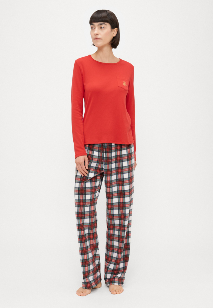 Женская пижама Ralph Lauren лонгслив и штаны 1159863744 (Разные цвета L)