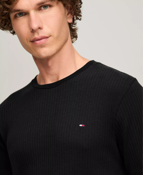 Чоловіча піжама Tommy Hilfiger лонгслів та джогери 1159864193 (Чорний XL)