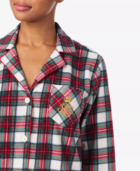 Флисовая пижама Ralph Lauren рубашка и брюки 1159864281 (Разные цвета XL)