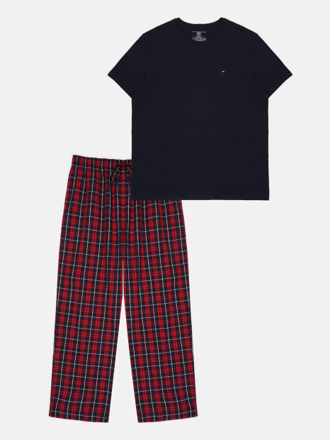 Чоловічі піжами Tommy Hilfiger футболки та штани 1161260519 (Синій/Червоний L)
