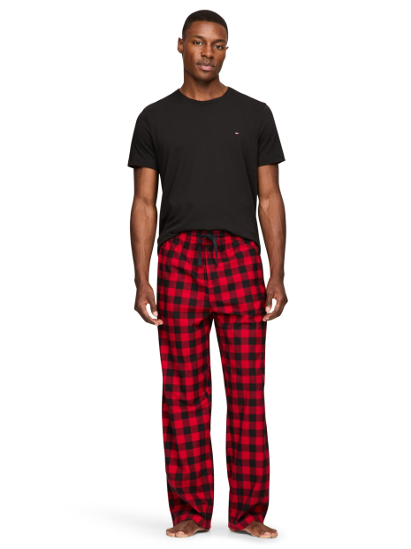 Мужская пижама Tommy Hilfiger футболка и штаны 1159876278 (Черный/Красный M)