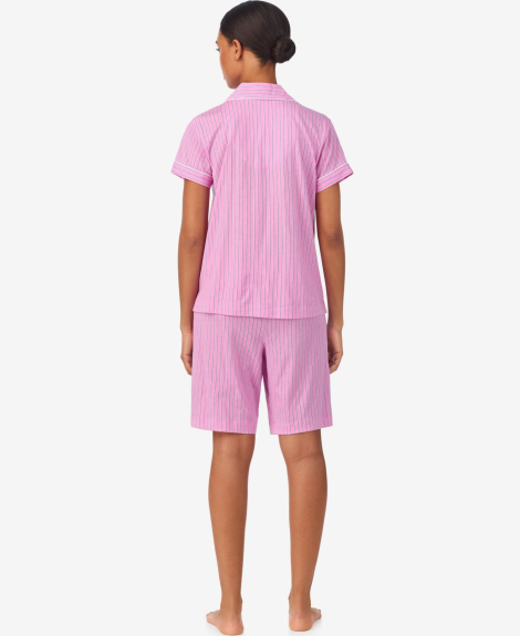 Женская пижама Lauren Ralph Lauren рубашка и шорты 1159876923 (Розовый S)