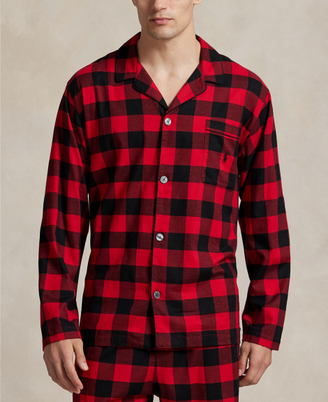 Мужская пижама Polo Ralph Lauren с принтом 1159878635 (Красный L)