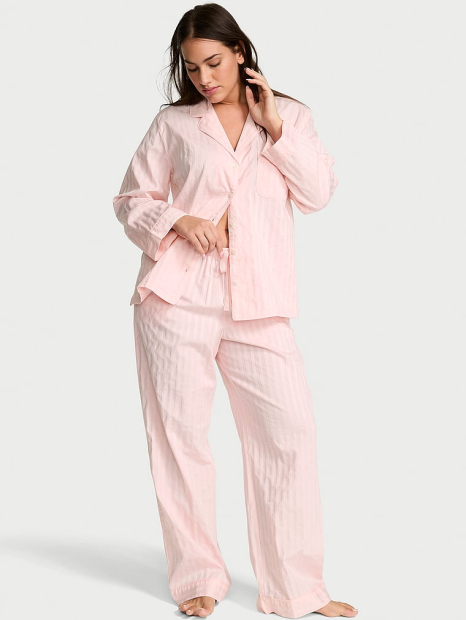 Жіноча піжама Victoria's Secret сорочка та штани 1160026615 (Рожевий S)