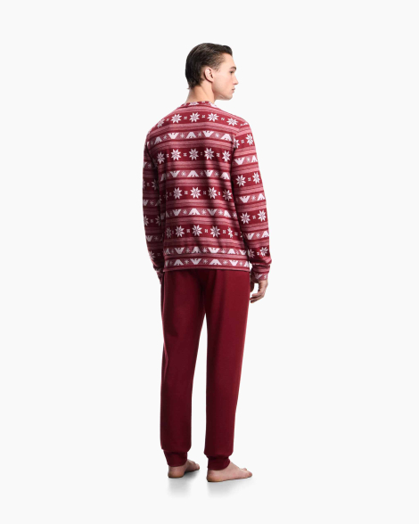 Мужская пижама Emporio Armani свитшот и джоггеры 1160462303 (Красный XL)