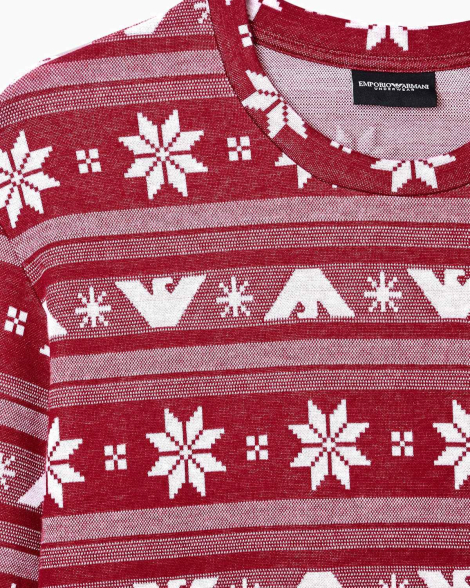 Мужская пижама Emporio Armani свитшот и джоггеры 1160462303 (Красный XL)