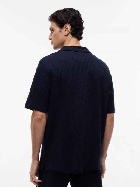 Мужская пижама Tommy Hilfiger рубашка с коротким рукавом и штаны 1161046757 (Синий M)