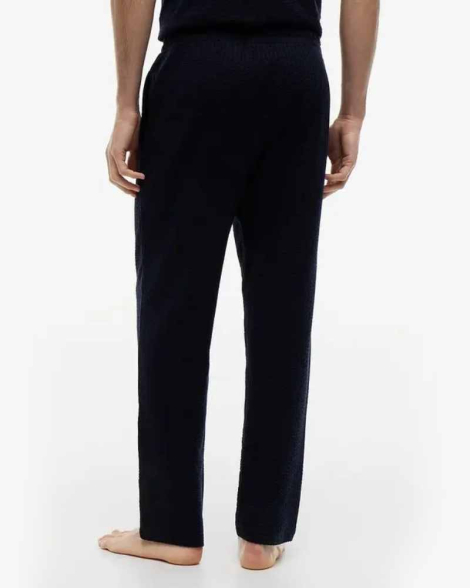 Мужская пижама Tommy Hilfiger рубашка с коротким рукавом и штаны 1161046757 (Синий M)