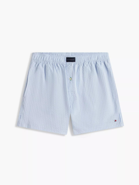 Мужская пижама Tommy Hilfiger рубашка с коротким рукавом и шорты 1161125827 (Голубой L)
