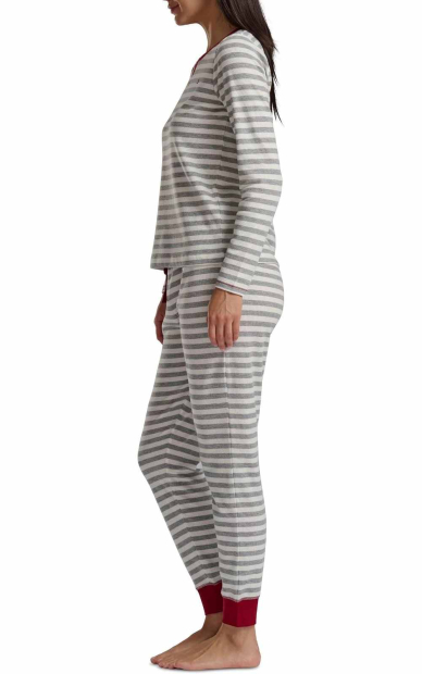 Жіноча піжама Tommy Hilfiger кофта та штани 1161121586 (Сірий L)