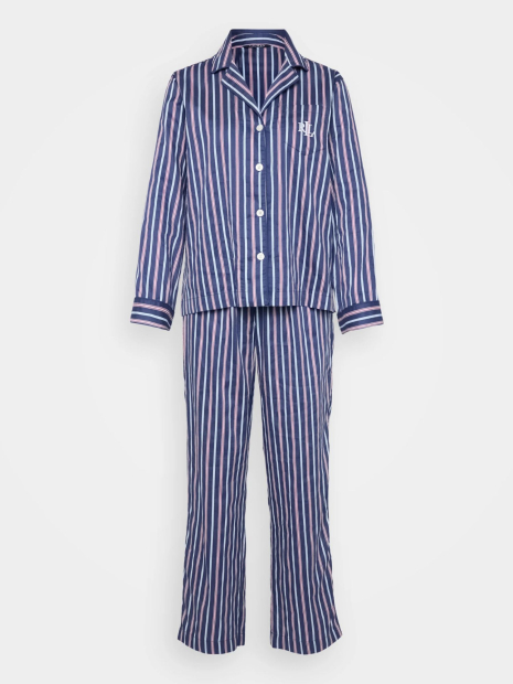 Женская пижама Ralph Lauren рубашка и штаны в полоску 1161241235 (Синий XL)