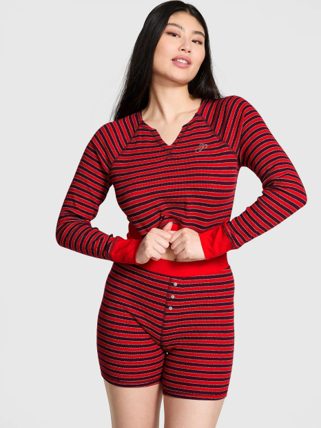 Домашний комплект Victoria’s Secret Pink кофта и шорты 1161489934 (Красный L)