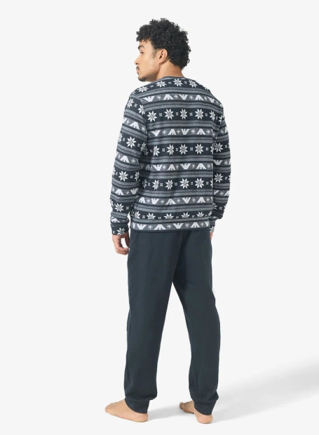 Мужская пижама Emporio Armani свитшот и джоггеры 1162909209 (Синий XL)