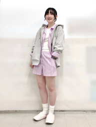 Женская пижама Uniqlo комплект рубашка и шорты 1159842882 (Розовый XXL)