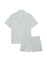 Домашній комплект піжами Victoria's Secret сорочка та шорти 1159842979 (Сірий XL)