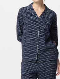 Пижама Uniqlo комплект рубашка и штаны 1159844395 (Синий XS)