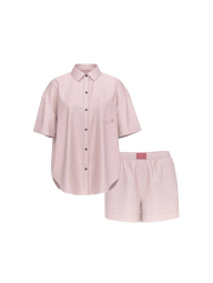 Домашний пижамный комплект Victoria’s Secret рубашка и шорты 1159847206 (Розовый XXL)