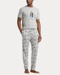 Мужская пижама Polo Ralph Lauren с принтом 1159847887 (Серый M)