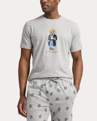 Мужская пижама Polo Ralph Lauren с принтом 1159847887 (Серый M)