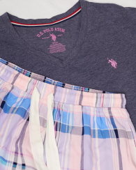 Женская пижама U.S. Polo Assn футболка и шорты 1159848647 (Синий XS)