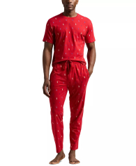 Мужская пижама Polo Ralph Lauren с принтом 1159848726 (Красный M)