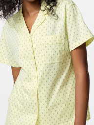 Женская пижама AIRism Uniqlo комплект рубашка и шорты 1159848998 (Желтый XS)