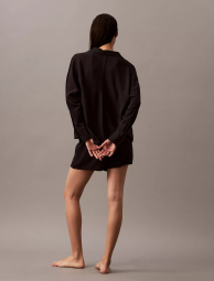 Женская пижама Calvin Klein рубашка и шорты 1159850222 (Черный XS)