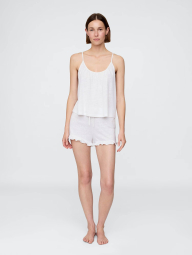 Піжамний комплект GAPBody піжама майка та шорти 1159850420 (Білий S)