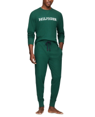 Чоловічий домашній комплект Tommy Hilfiger лонгслів та джоггери 1159853427 (Зелений M)