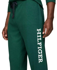 Чоловічий домашній комплект Tommy Hilfiger лонгслів та джоггери 1159853427 (Зелений M)