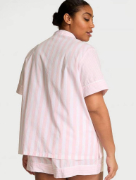 Домашній комплект піжами Victoria's Secret сорочка та шорти 1159853522 (Рожевий M)