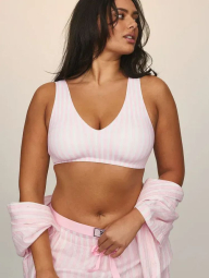 Домашній комплект піжами Victoria's Secret сорочка та шорти 1159854344 (Білий/Рожевий L)