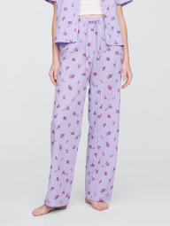 Жіноча піжама з принтом Gap сорочка і штани 1159854775 (Бузковий XL)