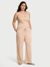 Мягкая пижама Victoria’s Secret майка и штаны 1159854836 (Бежевый S)