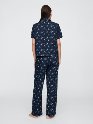 Женская пижама с принтом Gap рубашка и штаны 1159855361 (Синий M)