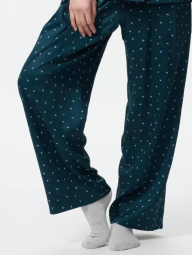 Гладка піжама Uniqlo комплект сорочка та штани 1159855876 (Зелений XXL)